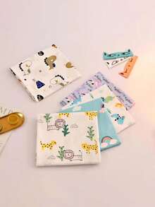 5pcs Cartoon Dinosaur & Lion Series Twill For DIY Baby Bedding Clothes And Quilting, Bedding Fabric - Multicolor - View 2