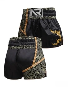 Anotherboxer Classic Boxing Shorts For Boyfriend Style Men Training Fighting Muay Thai Shorts Boxing MMA BJJ Short Kickboxing Trunks Clothing