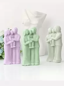 Maagd Maria Kaars Siliconen Mal Trio Maria En Jezus Geboren Geboorte Scène Portret Beeld Heilige Familie Van Maagd Jezus Woondecoratie