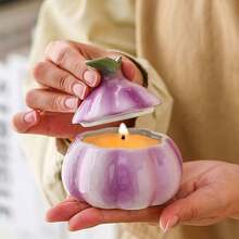 One Creative Onion Shaped Ceramic Jewelry Box, High-End Exquisite Gift For Pearl Necklace Ring Dressing Table Storage, With Lid And Watch Compartments - Multicolor - View 8