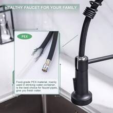 Kitchen Faucet With Pull Down Sprayer Brushed Nickel Stainless Steel Single Handle Pull Out Spring Sink Faucets 1 Hole Or 3 Hole Dual Function For Farmhouse Camper Laundry Utility Rv Wet Bar