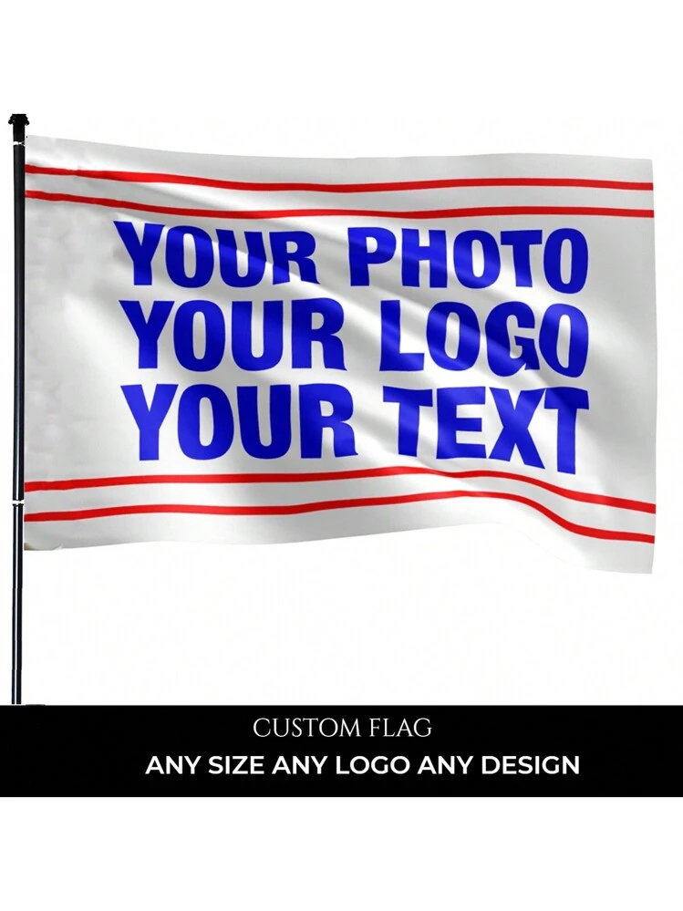 Bandiera Da Giardino Personalizzata 30x45 Cm – Doppia Faccia Con Tuo Logo/Testo Per Esterno