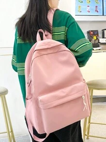 A Custom Bag With Personalized Name Or Holiday Message. Customize Your Own Backpack. The New Back-To-School Backpack For Season Is School Boys And Girls That Casual Versatile Made Of Nylon Zipper Closure Multi-Functional, Ornamental, Letter Exquisite, Stylish, Baby Fashion, Soft Squishy, Colorful, Cute Kawaii Adorable Unique, Customized Treasurefinds, Baby Gifts, Cute Baby For Children's Day, High School Senior High School Students, College Students, University Students, Freshman, Sophomore, Underclassmen