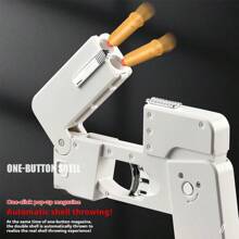 2024全新獨特摺疊手機殼玩具槍，半自動拋殼軟彈玩具槍，機械連桿方便玩具，多種顏色可選，惡作劇玩具，生日/節日禮物 - 彩色 - 查看 4