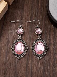 1 对复古风格夸张奢华耳环，优雅时尚耳环，多种颜色，适合作为送给女士或女友的礼物 - 異國風耳鉤耳墜 - 查看 15