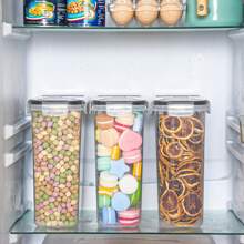 THELIFE Caixas de Alimentos Lacradas com Tampas, Conjunto de 2/3/4 Peças de 2,5 Litros, Organizador de Despensa de Cozinha para Armazenar Cereais, Farinha, Açúcar e Lanches. Seguro para Máquina de Lavar Louça. Potes de Comida de Plástico para Cozinha, Despensa, Armazenamento e Organização de Carro, Armazenamento, Organizador, Organizador, Cozinha, Viagem, Itens de Cozinha, Utensílios de Cozinha, Coisas de Cozinha, Decoração Doméstica, Presentes de Natal, Presentes para Casa, Decoração de Quarto