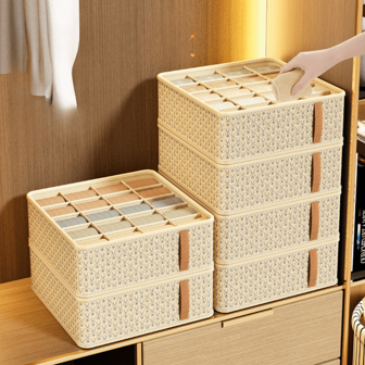 1pc Drawer Type Underwear & Sock Storage Box, Multi-Purpose Household & Student Dormitory Organizer, Closet Compartment Container Decorations Decor Festival Decor Room Decor Home Decor Decor Bedroom Decor