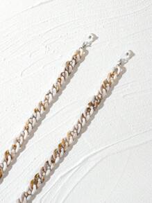 1入時尚亞克力太陽眼鏡鏈，亞克力眼鏡鏈，眼鏡裝飾鏈，防丟眼鏡飾品，眼鏡繩，眼鏡帶，口罩留置 - 多色 - 查看 9