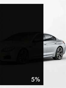 1 rollo de película de privacidad para ventanas, película autoadhesiva para ventana de vidrio de coche con VLT 5/15/25/35/50/70%, pegatinas de vidrio decorativas de vinilo opacas que bloquean el sol - Negro - Ver 72