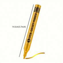1 pièce de marqueurs de peinture acrylique vibrants - stylos pailletés métalliques pour l'artisanat créatif sur diverses surfaces - parfait pour les scrapbooks, la peinture sur roches, la céramique, le verre, le bois, les tissus, la canevas, les tasses et les artisanats de Noël pour la rentrée scolaire