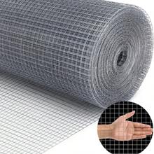 1pc Hot-Dip Galvanized Welded Chicken Wire Fence Mesh, 1/2 Inch Hardware Cloth, Raised Garden Bed Support Wire Mesh Roll, Zinc-Coated Fence Mesh For Garden Protection, Poultry Netting, Garden Fencing, Chicken Wire Fence, Floral Net - Silver - View 1