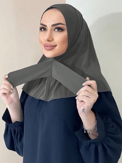 Women's -Inspired Quick-Pull Turban Headwear – Effortless Convertible Headscarf For Casual Daily Wear