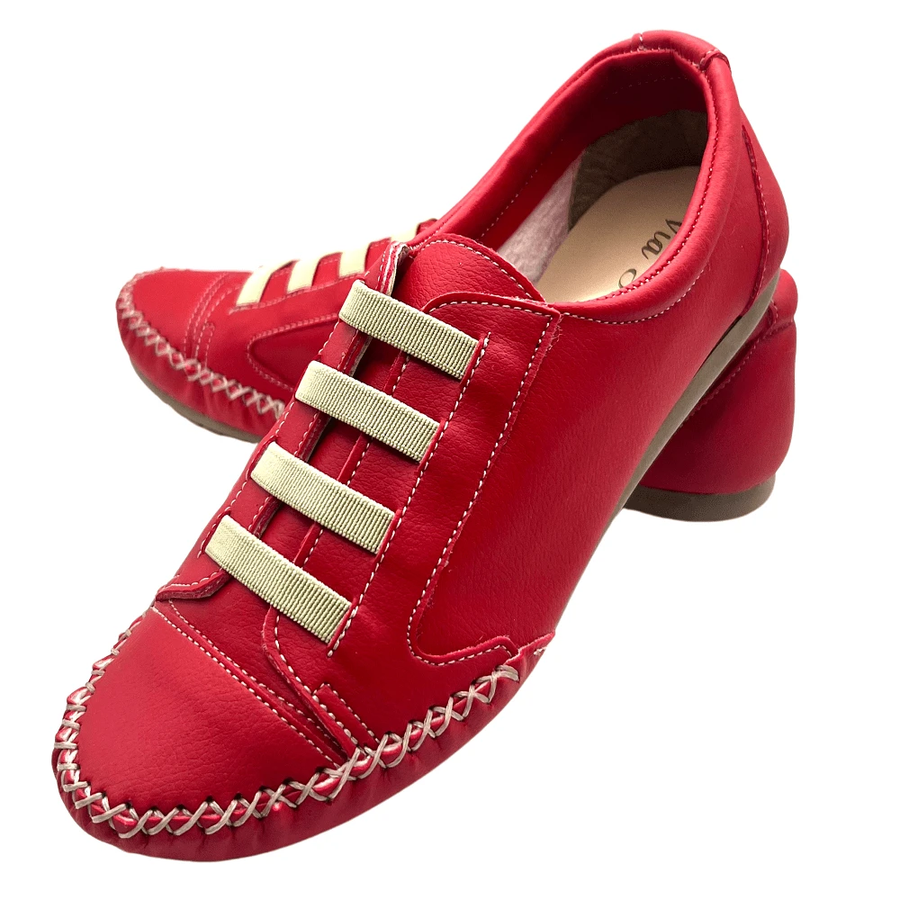 Women Casual Shoes - Red - View 1