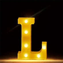 1 件大号数字字母灯、LED 灯、发光数字夜灯、婚礼情人节生日派对圣诞节家庭酒吧派对装饰装饰灯、万圣节、圣诞节 - 多款顏色 - 查看 16