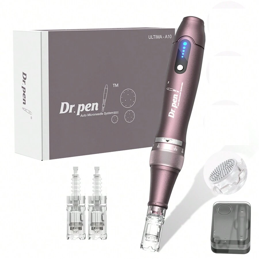 Professional Microneedling Pen A10 With 2 Pc NANO - Purple - View 1