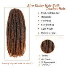 Drehzopf Haar 18 Zoll Drehhaar Lang 1 Packung Afro Kinky Curly Twist Häkeln Synthetisches Marley Haarverlängerungen