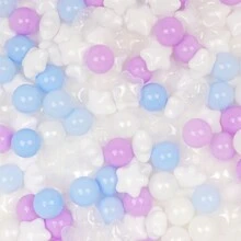 50 个球坑球，混合星星，2.15 英寸/5.5 厘米，柔软防压塑料玩具球，适用于球坑、儿童泳池水上玩具、婴儿围栏配件、幼儿球、派对玩具球、水上玩具球、万圣节装饰礼物 - 彩色 - 查看 13