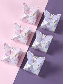 12入組粉色蝴蝶禮盒，禮品包裝用品創意DIY包裝用品，適用於生日、新娘派對、婚禮、家庭假日派對