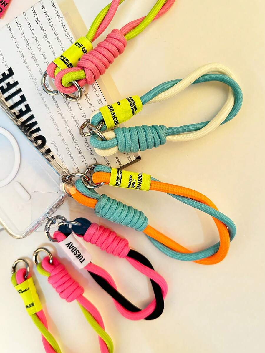Dual-Color Dopamine Style Short Bracelet, Suitable For Phone Cases And ...