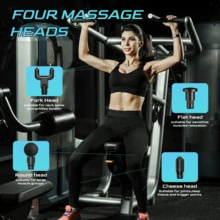 SORUDEL Deep Tissue Muscle Massage Gun Handheld Massager With High Intensity Mini Size For Women And 6 Adjustable Speeds, Professional Massager For Muscle Relaxation And Myofascial Release - Grey - View 5