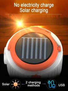 户外太阳能露营灯、可充电露营灯移动电源、超亮露营用 LED 帐篷灯、飓风应急套件万圣节圣诞节感恩节礼物 - 白色 - 查看 6