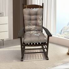 Waterproof Rocking Chair Cushion Set 2PC Cushion Back & Seat Bottom For Rocker 2pack Rocking Chair Cushion Set Pad Upper & Lower Chair Cushions For Home Outdoor - 灰色 - 查看 9