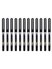 12pcs Black/Blue/Red Signature Gel Pen, Writing Fountain Pen Bullet Ballpoint Pen For Calligraphy Practice Exam, Direct Liquid Ballpoint Pen For Smooth Writing School Supplies Markers School Supplies For School Cute Pens Office Supplies