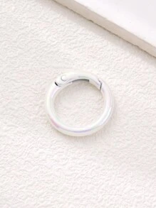 1 件时尚合金彩色电镀圆环开口弹簧夹龙虾扣 DIY 钥匙扣包钩手机链连接器，适用于手工工艺品汽车配件包包饰品学院可爱哥特 Y2k - 彩色 - 查看 22