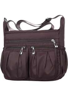 時尚女單肩斜挎包防水尼龍牛津布輕便包大容量休閒款