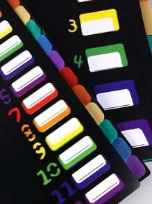 1件/2件文件夹彩虹A4资料整理器，文件夹整理器 - 文件夹整理器，大容量韩国简约办公文具 - 彩色 - 查看 4