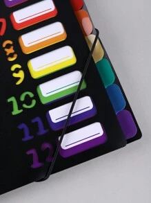 1件/2件文件夹彩虹A4资料整理器，文件夹整理器 - 文件夹整理器，大容量韩国简约办公文具 - 彩色 - 查看 2