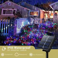 STONESKY 300 LED Solar Fairy String Lights Outdoor Copper Wire Light Christmas Decor Lamp
