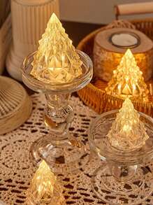 3/5入組雪山造型裝飾燈，冰山LED夜燈，電池式夜燈，家庭婚禮情人節聖誕無線裝飾燈裝飾 - 彩色 - 查看 4