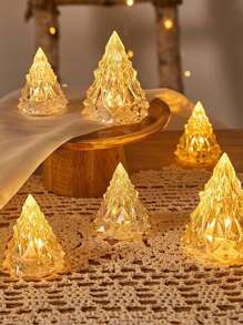 3/5入組雪山造型裝飾燈，冰山LED夜燈，電池式夜燈，家庭婚禮情人節聖誕無線裝飾燈裝飾 - 彩色 - 查看 1