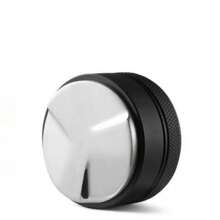 Coffee Tamper With Scale Adjustable And Press Style Tamping Force Espresso Tamper, Balanced Coffee Press Tamper/Heavy Duty 304 Stainless Steel Tamper, 51/53/58mm Coffee Tamping Tool, 3-Leaf Pattern Coffee Distributor School Supplies Back To School