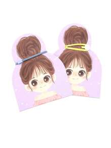 10pcs Hair Clip & Hair Tie Storage Card, Gift For Valentine's Day Back To School, Room Decor - Brown - View 7