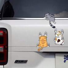 Cute Cat Car Sticker - A Must-Have For Cat Lovers - Multicolor - View 3