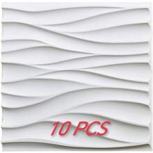 NKEN Panouri de perete 3D artistice cu model liniar. 29,4 x 29,4 cm, alb mat/negru. Material, inodor, ușor, ușor de instalat, rezistent la foc, impermeabil și la umezeală, potrivit pentru decorarea pereților în case, camere, băi, dormitoare și camere de zi. Ziua Mamei.