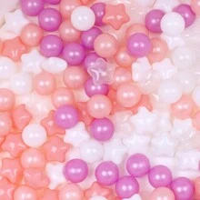 50 个球坑球，混合星星，2.15 英寸/5.5 厘米，柔软防压塑料玩具球，适用于球坑、儿童泳池水上玩具、婴儿围栏配件、幼儿球、派对玩具球、水上玩具球、万圣节装饰礼物 - 彩色 - 查看 15