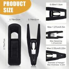 10pcs /20pcs Velvet Hangers Clips, Pants Hangers Velvet Clips, Strong Finger Clips Perfect For Thin Velvet Hangers