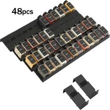 36PCS/48PCS Pice Drawer Organizer, Expandable Seasoning Rack Tray Insert For Kitchen Drawers, Spice Rack Drawer For Spice Jars - Noir - Voir 2