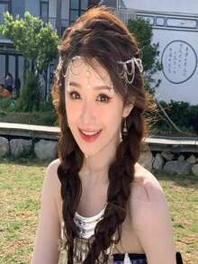 1pc Random Delivery  Dance Headdress, Performance  Dance Accessory, Belly Dance Costume Headpiece - Multicolor - View 3