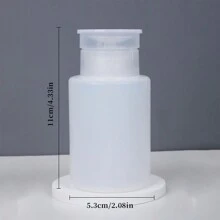 XEIJAYI 160ml Empty Pump Dispenser Liquid Uv Gel Polish Nail Art Polish Clean Bottle Polish Cleanser Remover Bottle Manicure Tool Travel Dispensers Gel Polish Remover Container Manicure - White - View 5