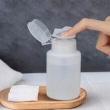 160ml Empty Pump Dispenser Liquid Uv Gel Polish Nail Art Polish Clean Bottle Polish Cleanser Remover Bottle Manicure Tool Travel Dispensers Gel Polish Remover Container Manicure