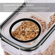 THELIFE Caixas de Alimentos Lacradas com Tampas, Conjunto de 2/3/4 Peças de 2,5 Litros, Organizador de Despensa de Cozinha para Armazenar Cereais, Farinha, Açúcar e Lanches. Seguro para Máquina de Lavar Louça. Potes de Comida de Plástico para Cozinha, Despensa, Armazenamento e Organização de Carro, Armazenamento, Organizador, Organizador, Cozinha, Viagem, Itens de Cozinha, Utensílios de Cozinha, Coisas de Cozinha, Decoração Doméstica, Presentes de Natal, Presentes para Casa, Decoração de Quarto