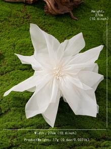 1pc Women's Fashion Versatile Gauze Pointed Petal Brooch, Suitable For Daily, Party And Occasion Wear