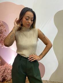 Women Pants - Camel - View 1