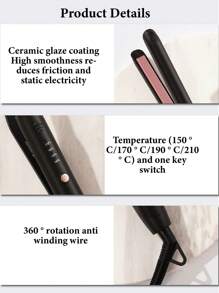 CRASTS Narrow Bangs & Hair Ends Clip, Unisex, Root Volumizer, Adjustable Temperature Hair Styling Tool - US A Type Plug(110-127V) - View 9