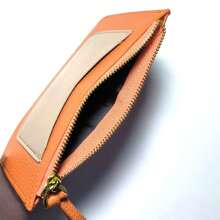 Bolsa feminina, porta cartão, porta moedas com zíper, moda prática - Pink - Visão 3