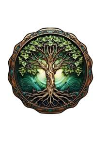 1 pieza Decoración de colgante con árbol pintado de colores para atmosfera festiva en puerta, pared, armario, ventana de casa, decoración del hogar, decoración de habitación, decoración de pared